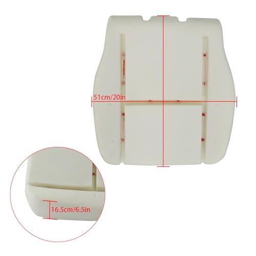 AOUTTUOA Front Left Driver Side Bottom Leather Seat Cover & Foam Cushion Gray Compatible with Chevy Tahoe Suburban Avalanche Silverado GMC Yukon Sierra 2007 2008 2009 2010 2012 2013 2014 - Image 5