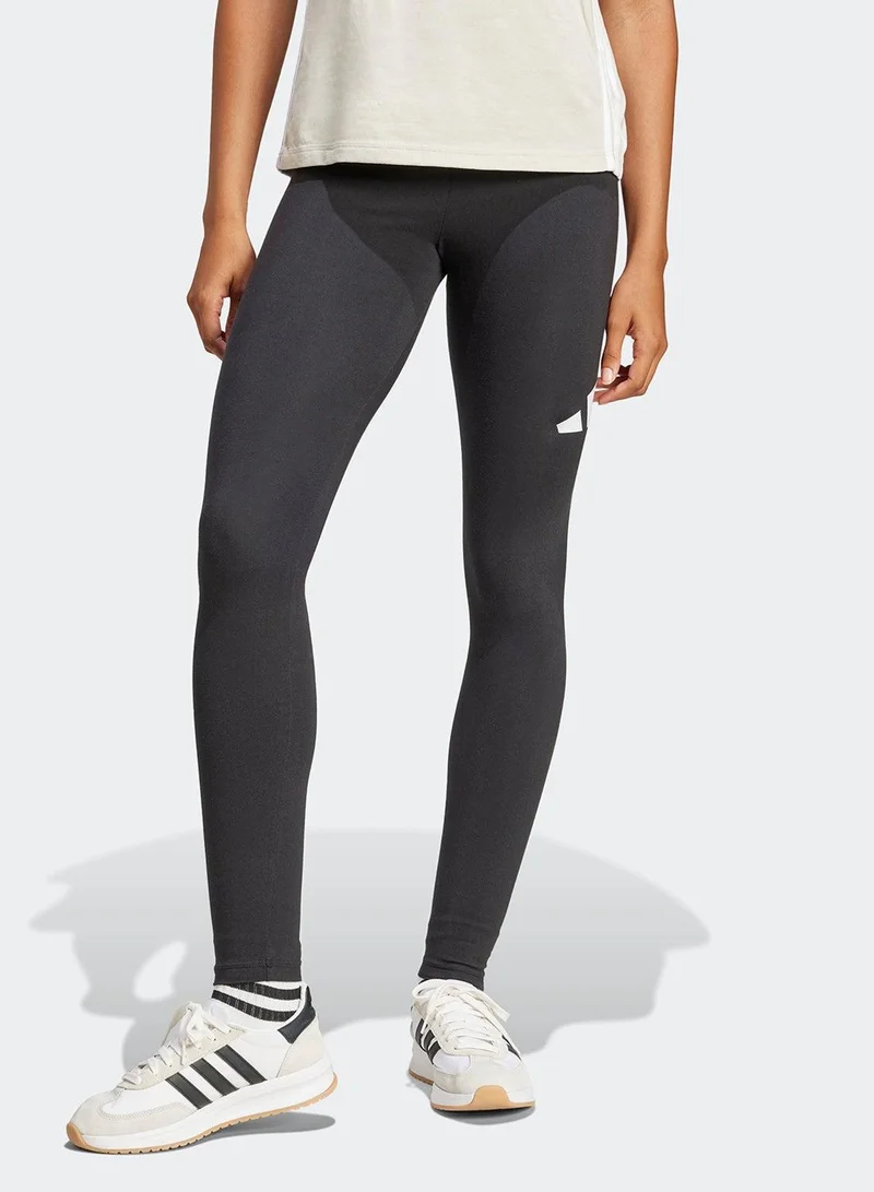 Adidas essentials big logo cotton women leggings