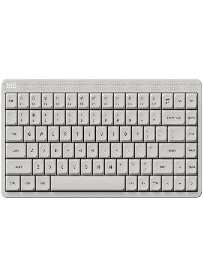 NuPhy Node75 Wireless Mechanical Keyboard, 75% Hot Swappable Custom Low Profile Keyboard, 84 keys Computer Gaming Keyboards, Supports Touch Gestures, PBT Keycaps, RGB Backlit, Bluetooth/2.4GHz/USB-C - Image 1