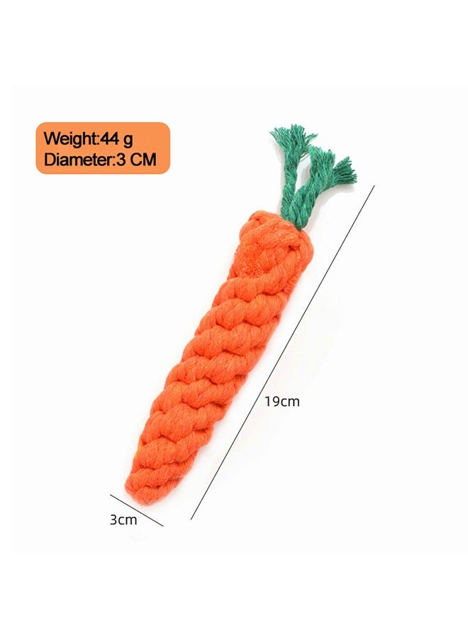 3 PCS Puppy Rope Toys Dog Toys Puppy Dog Chew Toys Teething Training Small Dog Rope Toys Indestructible Dog Tug Rope Natural Cotton Rope for Small Medium Dogs（color Random&style Random） - Image 3