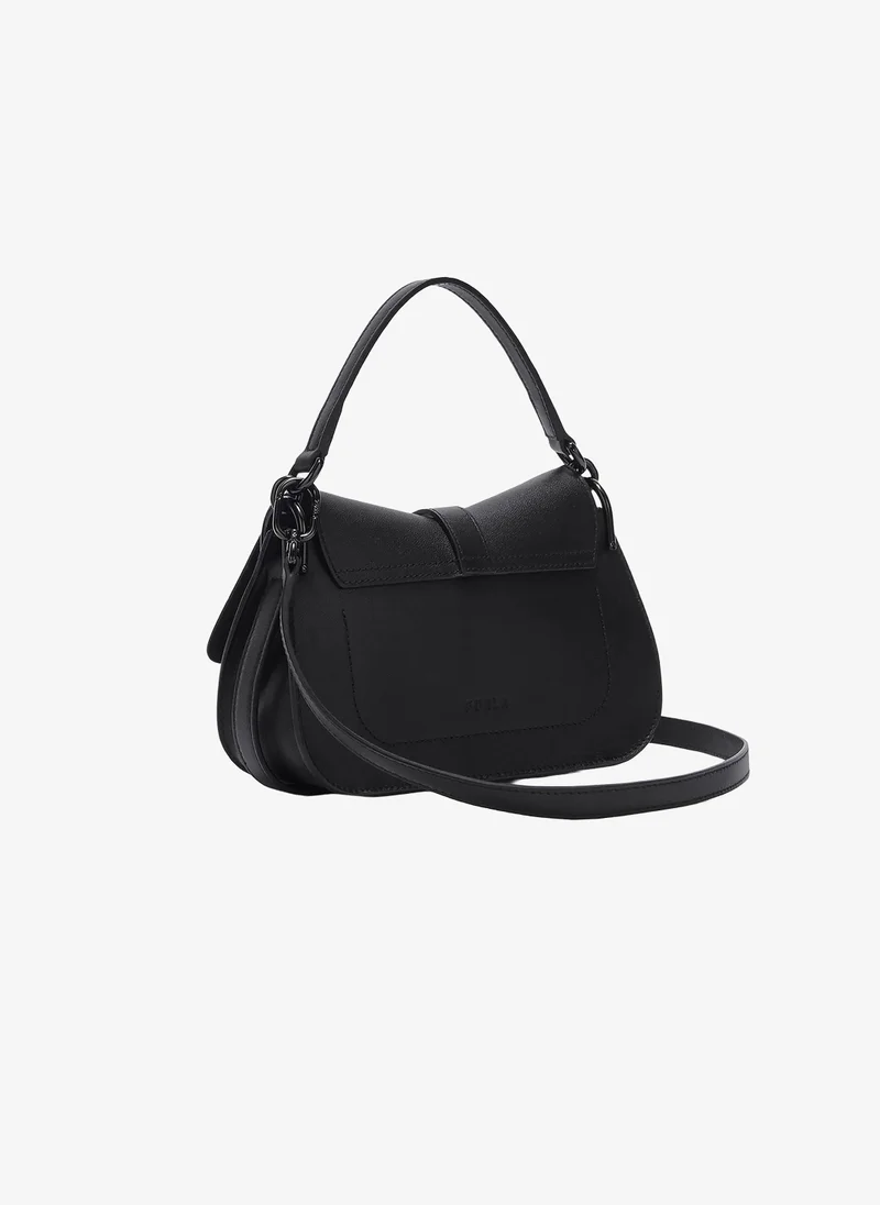 Furla Black Flow Black Top Handle Bag - Mini for Women | Best Price UAE