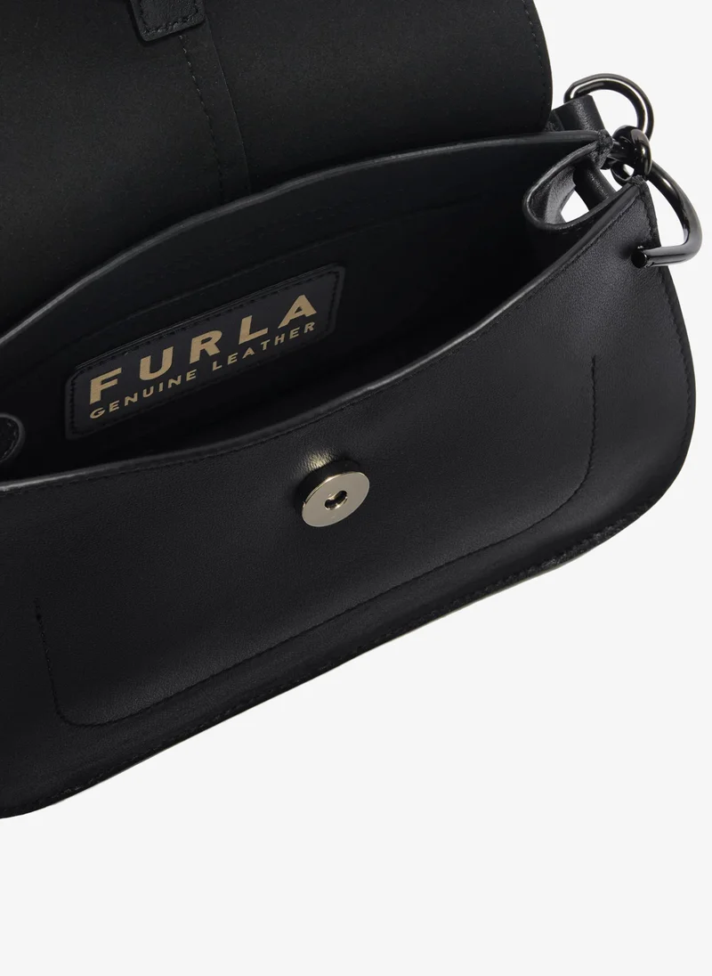 Furla Black Flow Black Top Handle Bag - Mini for Women | Best Price UAE