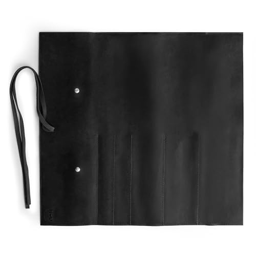Hide & Drink Rustic Leather Knife Roll Case, Durable Chef Knife Bag for Professional Chefs, Knife Roll Bag, Portable Carrying Case for Knives and Tools, Ideal for Culinary Travel, Knife Bags for Chefs Professional - Image 4