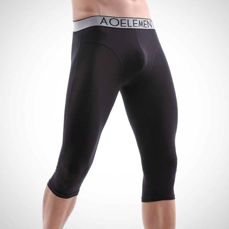 Mens Sports Long Leg Underwear Quick-Dry White  - Image 2