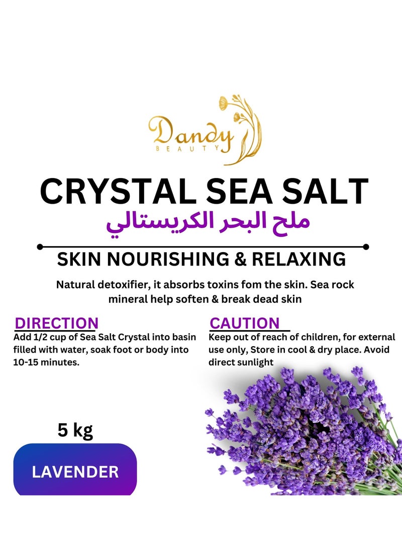 Dandy Crystal Salt for Skin Nourishment and Relaxation 5kg (Lavender) - Image 2