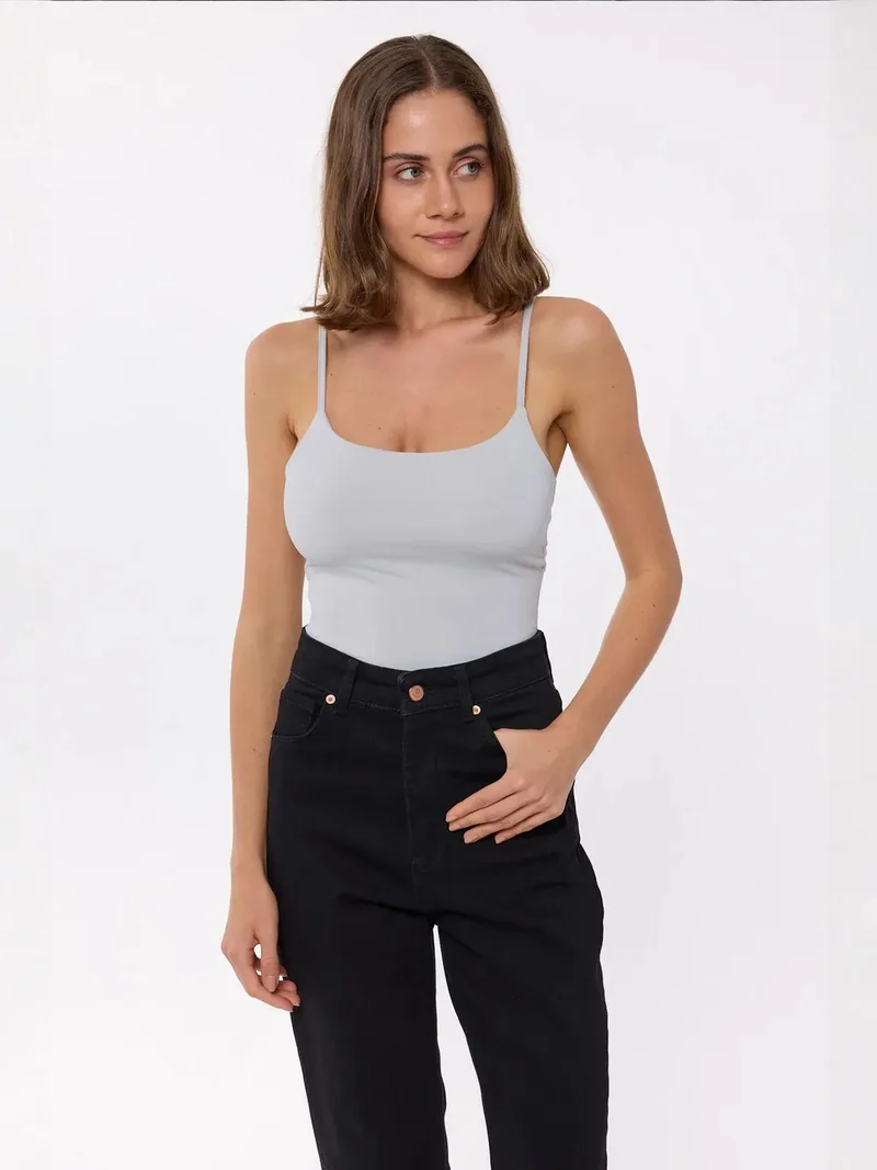 HICCUP Basic Woven Spaghetti-Strap Body