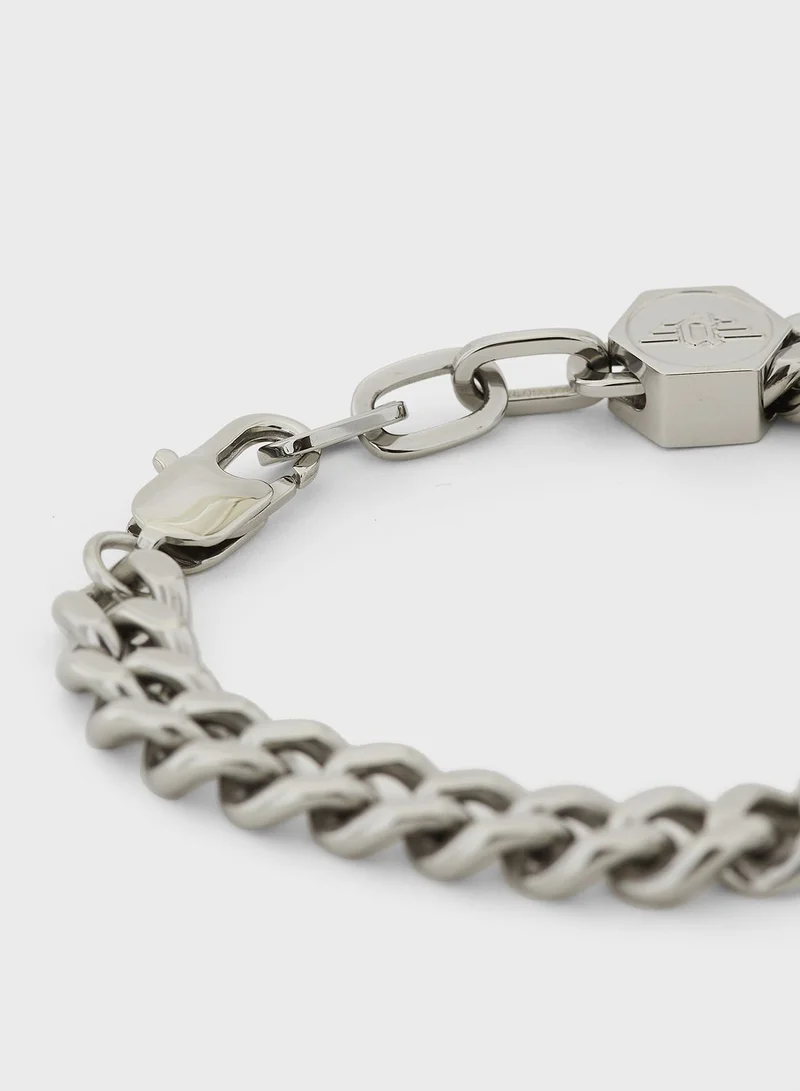 POLICE Hinged Braided Bracelet