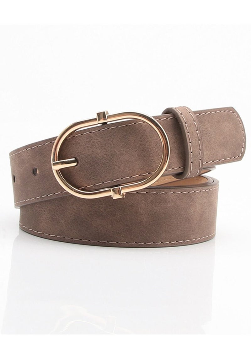 Loquat - Ladies' Alloy Pin Buckle Is Versatile And Stylish With A Belt 105cm Brown - Image 1