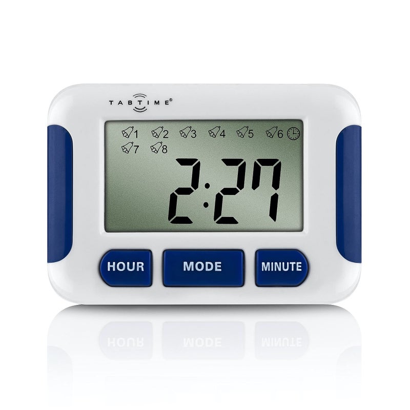 TabTime Pill Reminder with 8 Alarms per Day Pill Tracker Pill Timer Medication Reminder Devices Medication Tracker Essential Parkinsons Patient Gadget - Image 1