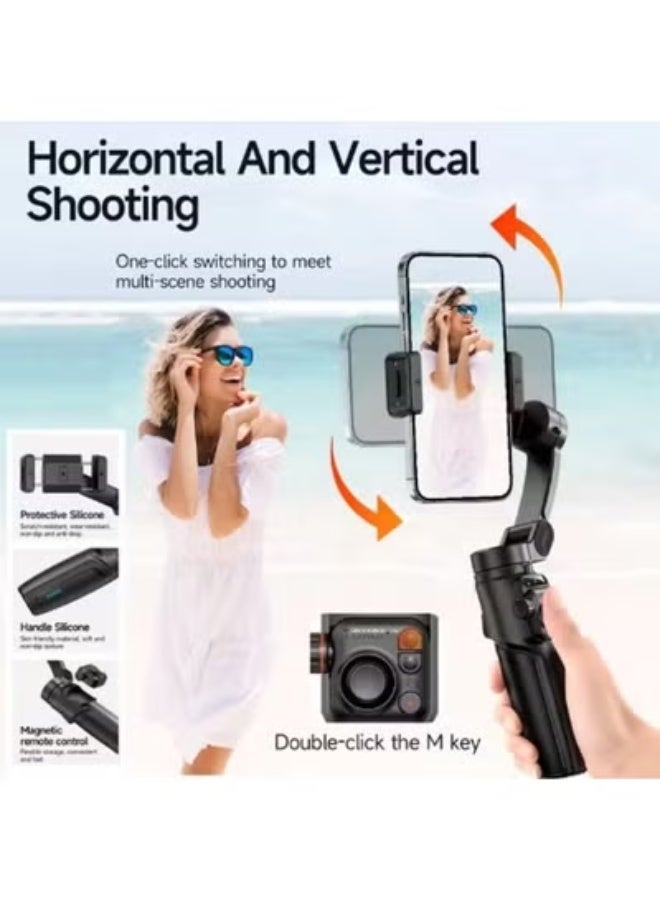 TOKQI M05 3-Axis Phone Gimbal Stabilizer with AI Face Tracking and Wireless Remote for Smooth Smartphone Video Recording, Vlogging, Photography, Live Streaming and Content Creation - Image 4