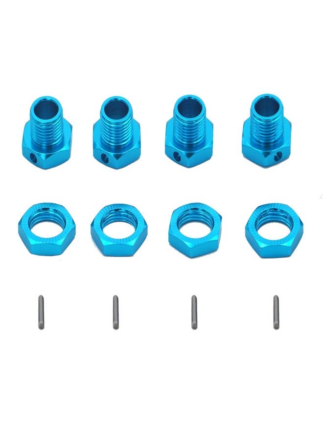 Vgoohobby 4PCS Vgoohobby M17 17mm Aluminum Wheel Hex Hubs Tires Adapter Nut Compatible with HPI HSP Traxxas Losi Axial Kyosho Tamiya Redcat Himoto 1/8 RC Car Truck Buggy,Blue - Image 3