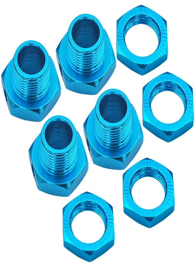 Vgoohobby 4PCS Vgoohobby M17 17mm Aluminum Wheel Hex Hubs Tires Adapter Nut Compatible with HPI HSP Traxxas Losi Axial Kyosho Tamiya Redcat Himoto 1/8 RC Car Truck Buggy,Blue - Image 5