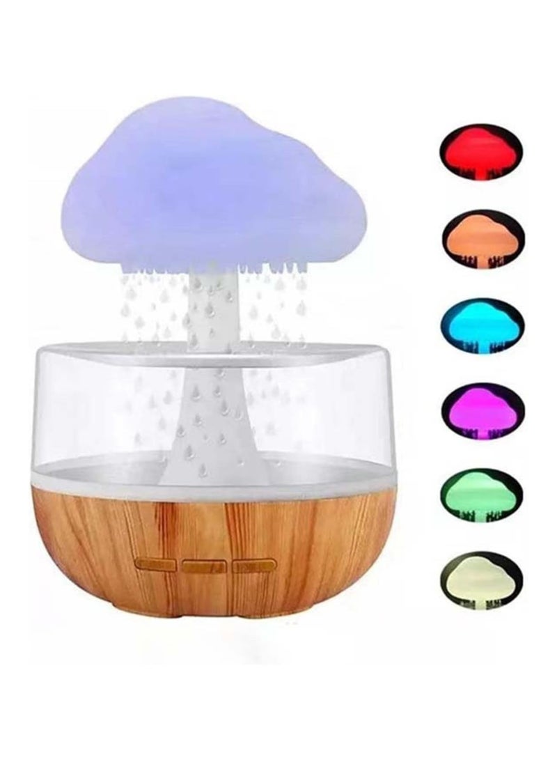 DubaiGallery Rain Cloud Night Light Aromatherapy Essential Oil Diffuser Relaxing Humidifier with Calming Water Drops Sounds Patented - Image 1