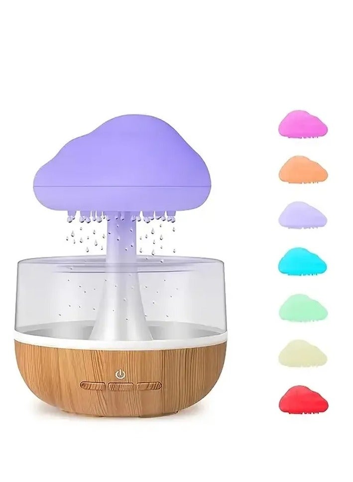 DubaiGallery Rain Cloud Night Light Aromatherapy Essential Oil Diffuser Relaxing Humidifier with Calming Water Drops Sounds Patented - Image 2