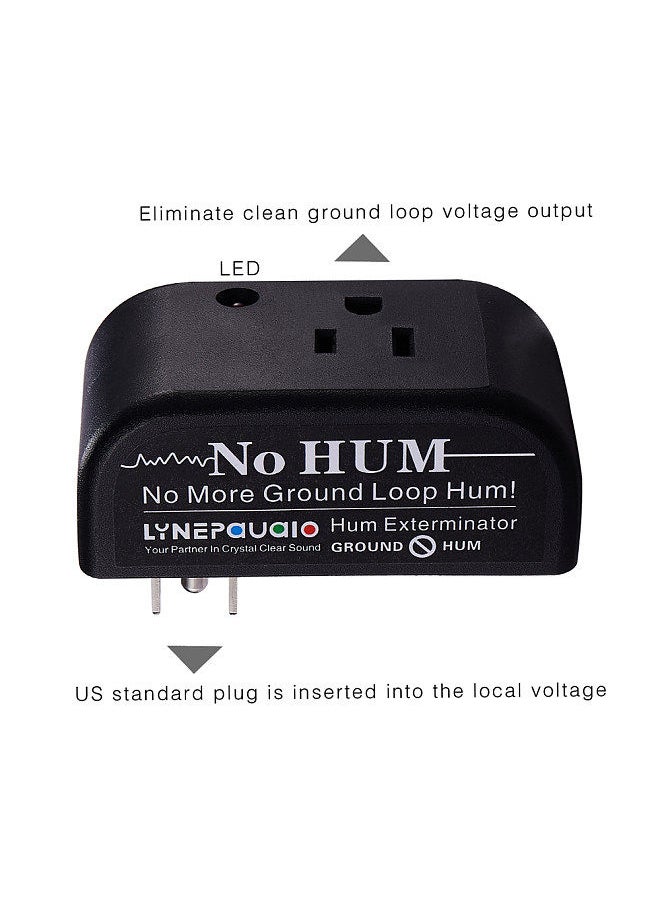 LYNEPAUAIO - Buzz Eliminator AC Ground Loop Noise Eliminator Plug-In AC Buzz Killer Hum Eliminator Noise Canceller - Image 1