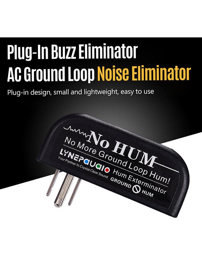LYNEPAUAIO - Buzz Eliminator AC Ground Loop Noise Eliminator Plug-In AC Buzz Killer Hum Eliminator Noise Canceller - Image 1