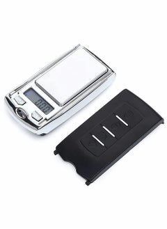 واي آند دي 200 G / 0.01G Mini Digital Pocket Scale, Precision Portable Gram Scale with Ring Keychain, Multi-Function Car Key Shape Electronic for Jewelry, Food (Silver)  - Image 1