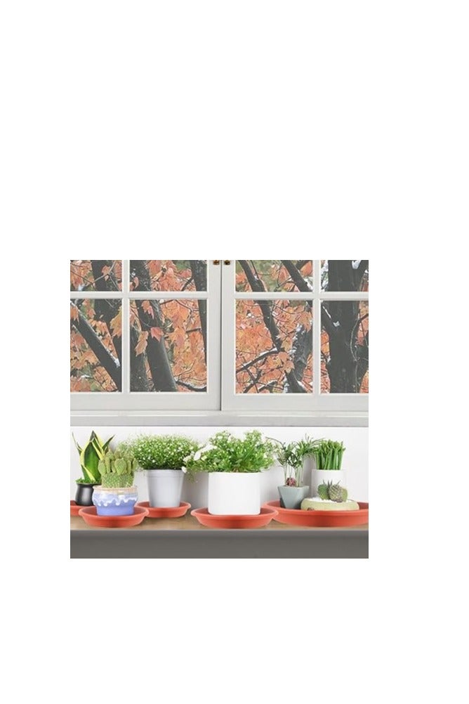 JAPCHET 30 Pack 25cm / 10inch Plant Pot Saucer, Red Plastic Plant Drip Trays, Flower Pot Saucer Trays for Garden,Indoor or Outdoor - Image 2