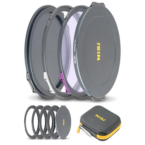 NiSi - JetMag Pro 82MAG Night Kit, Magnetic Lens Filter Kit with Natural Night and 4-Point (4X) Cross Screen Filters, Includes Adapters (67mm/72mm/77mm/82mm), Protection Caps and 7 Pocket Caddy Case - Image 1