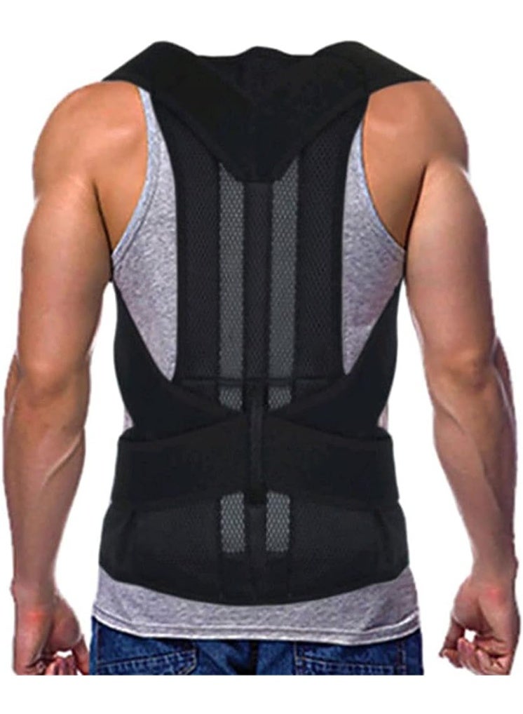 مصحح قوام احترافي وسترة علاجية - نظام حزام دعم الظهر ودعامة الخصر - دعم هيكلي كامل قابل للتعديل لمحاذاة العمود الفقري - حل هندسي لصحة القوام والاستقرار البدني - Image 1