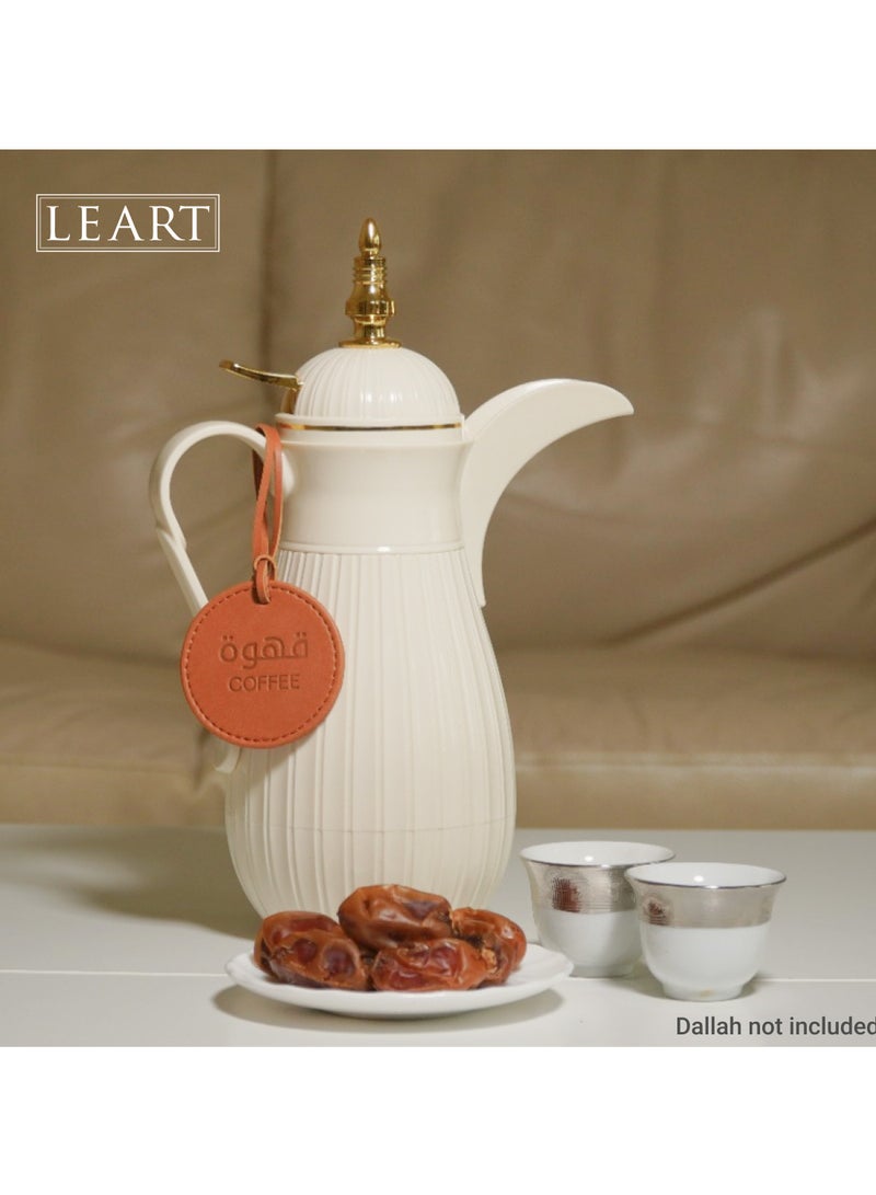 LeArt Dallah Flask Tags - Dallah Coffee Pot, Tea, Coffee and Karak Tag | Dallah Tags (Caramel - Set of 3)  - Image 2