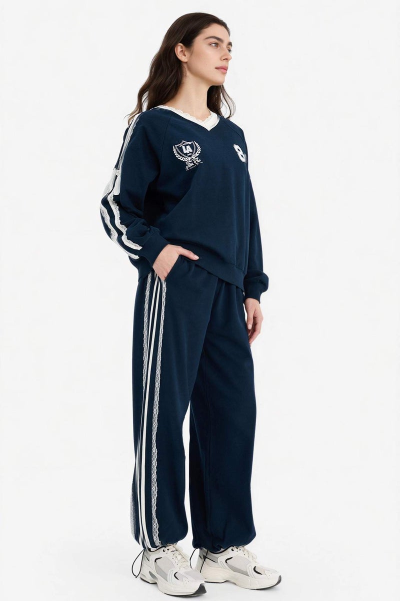 DeFacto 100% Cotton Oversize Printed Sweatshirt - Image 2