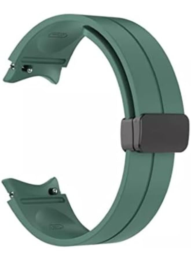 Dado Silicone Strap With Magnetic Folding Buckle Compatible With Samsung Galaxy Watch 5 Pro 45Mm Watch 5 44Mm 40Mm Galaxy Watch 4 Special Strap No Gap Design  - Image 2