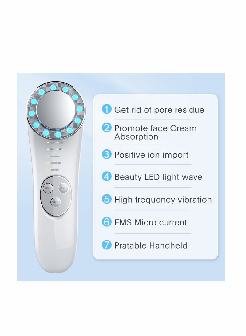Excefore Facial Massager, Skin Care Tools 7 in 1 High Frequency Facial Machine, Skin Care Galvanic Facial Machine - Image 3