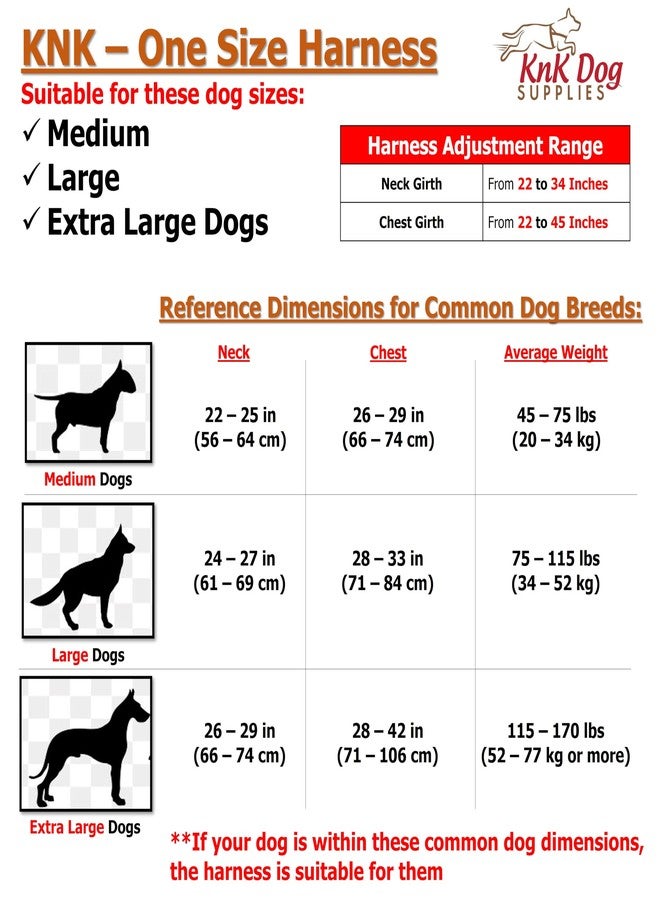 KNK | Heavy Duty Dog Harness for Pitbulls, Bullies and Large Breeds - No Pull, Ultra Durable, Soft Padded Chest, Metal Leash Attachment - Image 2