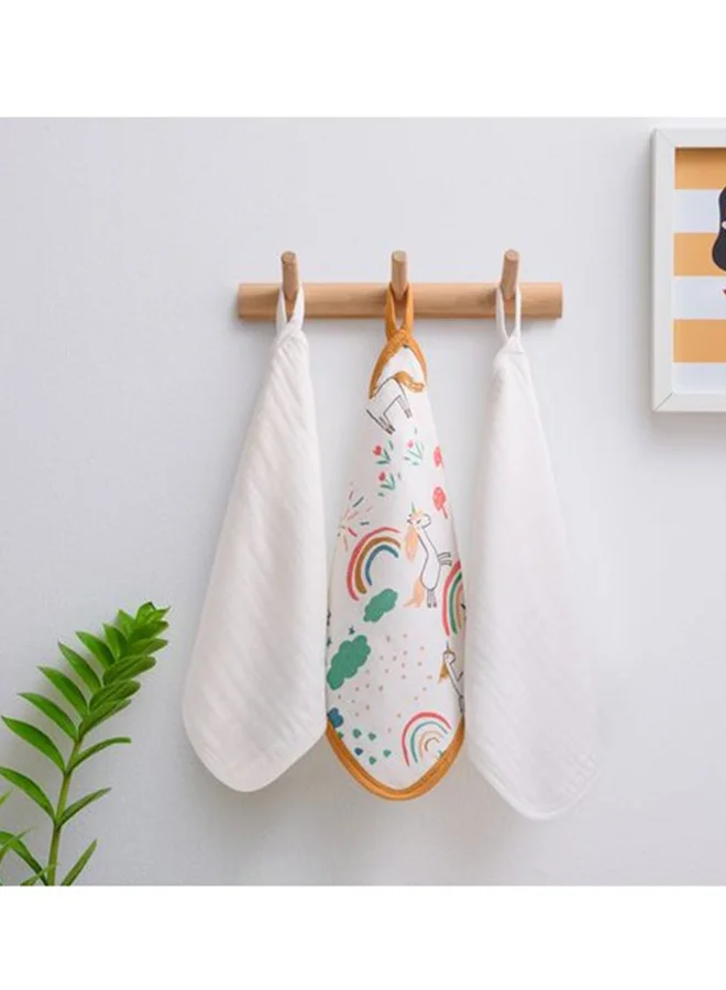 Anvi Baby Organic Bamboo Face Cloth Set of 3 Unicorn