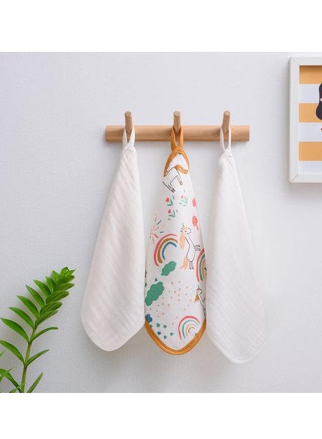 Anvi Baby Organic Bamboo Face Cloth Set of 3 Unicorn  - Image 3