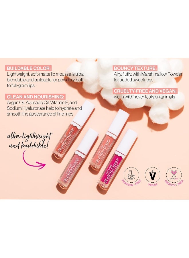 Wet N Wild Cloud Pout Marshmallow Lip Mousse - Pink Girl, You're Whipped - Image 2
