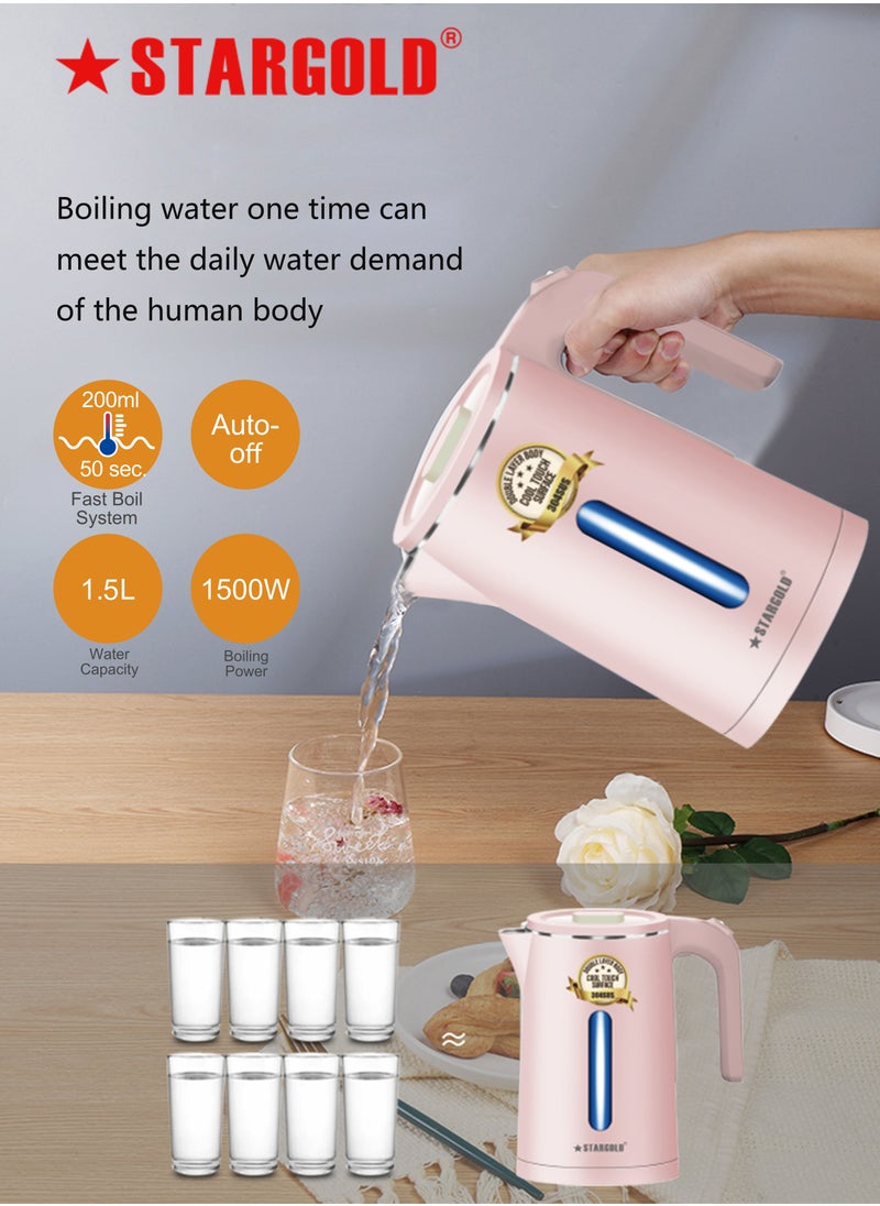 Stargold Electric Kettle 1.5 Litre with Auto Turn-Off Kettle 1500W  - Image 5