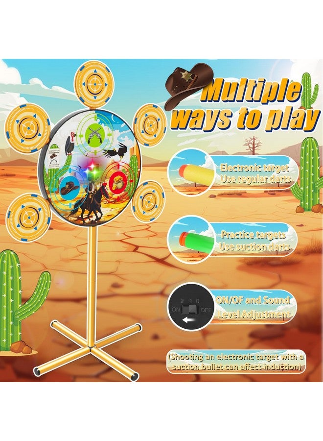 DX DA XIN Shooting Game Toys for Ages 3 4 5 6 7 8 9 10+ Year Old Boy, Digital Shooting Target with 40 Soft Foam Dart and 2 Toy Guns Indoor Outdoor Sports Games Birthday Xmas Easter Gifts Toys for Kids 5-7 8-12 - Image 2