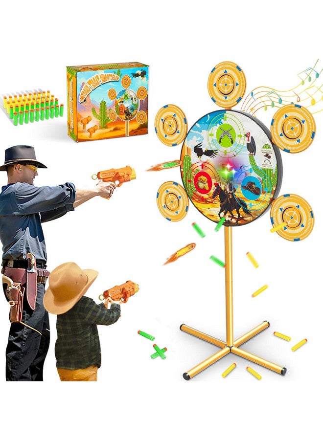 DX DA XIN Shooting Game Toys for Ages 3 4 5 6 7 8 9 10+ Year Old Boy, Digital Shooting Target with 40 Soft Foam Dart and 2 Toy Guns Indoor Outdoor Sports Games Birthday Xmas Easter Gifts Toys for Kids 5-7 8-12 - Image 1