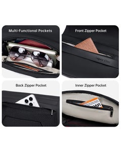 SUPER 5 FY00739 Fashion Casual Chest Multipocket Shoulder Crossbody Waterproof Bag - Black  - Image 4