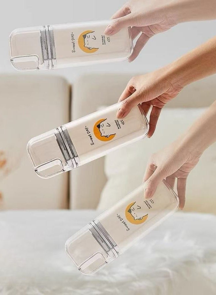 Travel Toothbrush Cup 3 In 1 Portable Toothbrush Case Toothbrush Holder with Cover Mouth Wash Cup for Home Business Trips Camping Vacation - Image 5