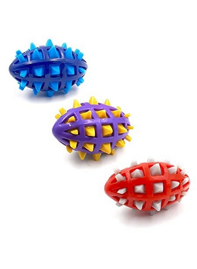 Rugby Toy Ball For Dogs | Rubber Squeaky Toy Ball For Dogs | Chew Toy For Dogs | Teething Toy For Puppies - Image 5