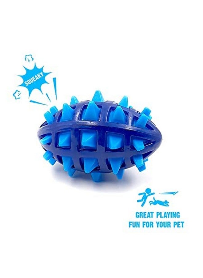 Rugby Toy Ball For Dogs | Rubber Squeaky Toy Ball For Dogs | Chew Toy For Dogs | Teething Toy For Puppies - Image 3