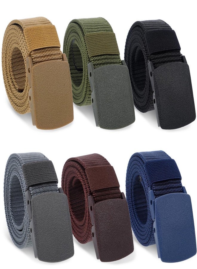 Simarro Tactical 6-Pack Nylon Webbing Canvas Belt - Men & Women's Military, Outdoor, Hiking & Casual Belt - Image 1