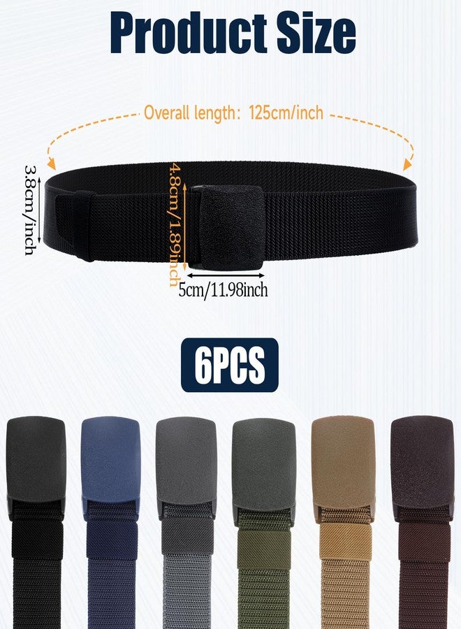 Simarro Tactical 6-Pack Nylon Webbing Canvas Belt - Men & Women's Military, Outdoor, Hiking & Casual Belt - Image 2