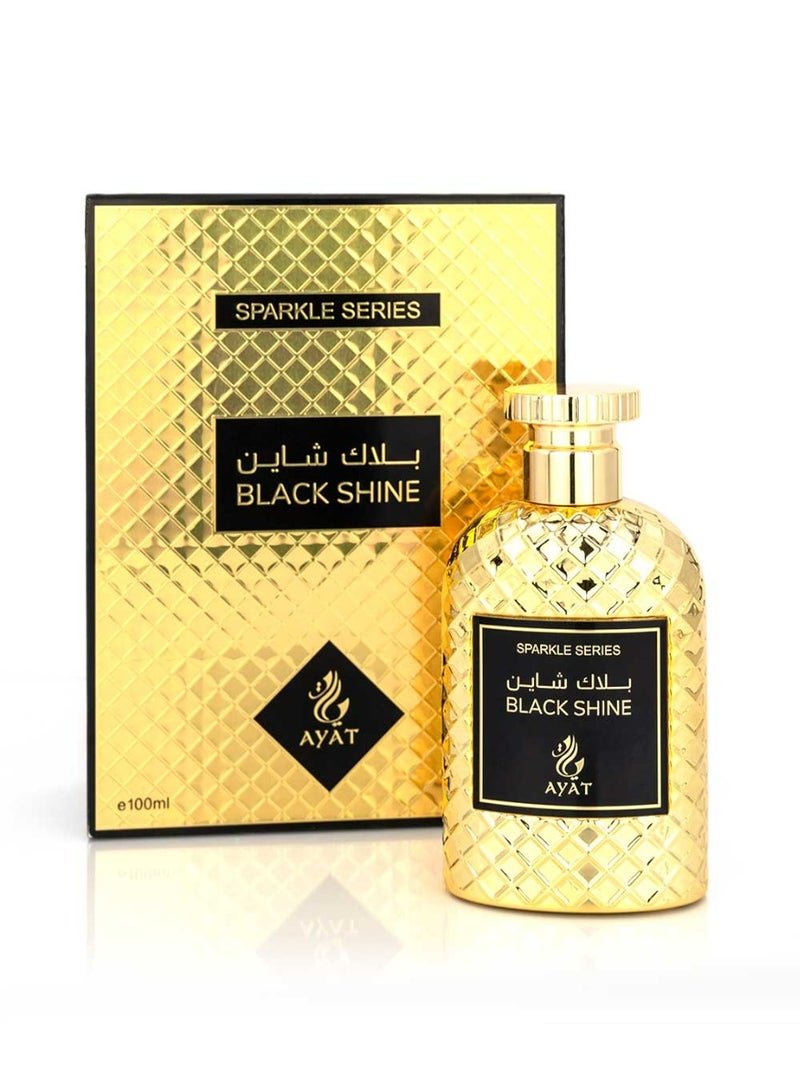 Ayat Perfumes Sparkle Black Shine Eau de Parfum 100ml – Bergamot, Spices, Leather & Amber – Long Lasting Unisex Arabian Perfume - Image 2