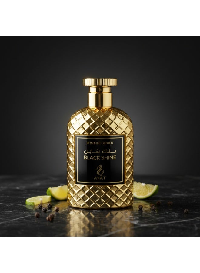 Ayat Perfumes Sparkle Black Shine Eau de Parfum 100ml – Bergamot, Spices, Leather & Amber – Long Lasting Unisex Arabian Perfume - Image 4