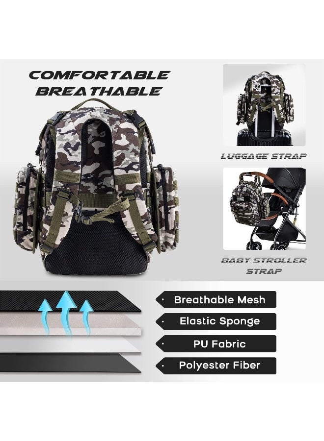 Dinictis Dad Diaper Bag, Mens Diaper Bag Backpack with Diaper Changing Mat - Image 4