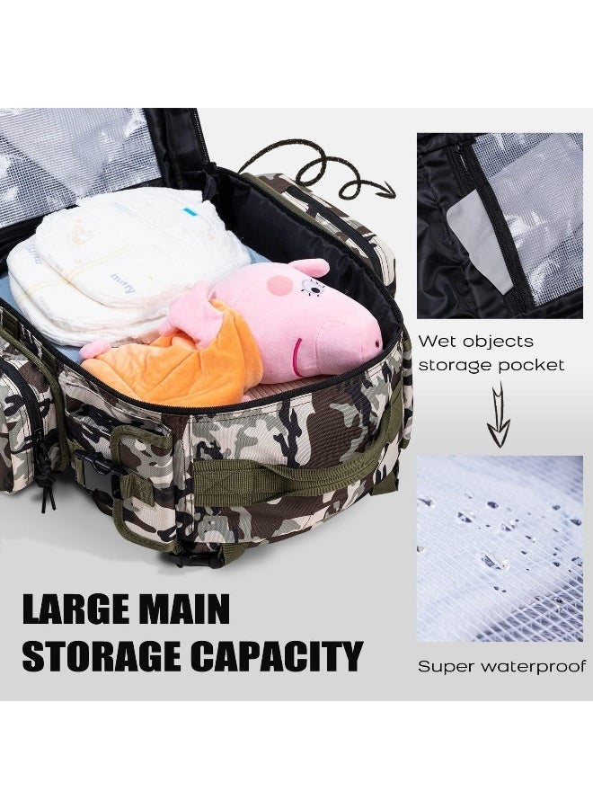 Dinictis Dad Diaper Bag, Mens Diaper Bag Backpack with Diaper Changing Mat - Image 3