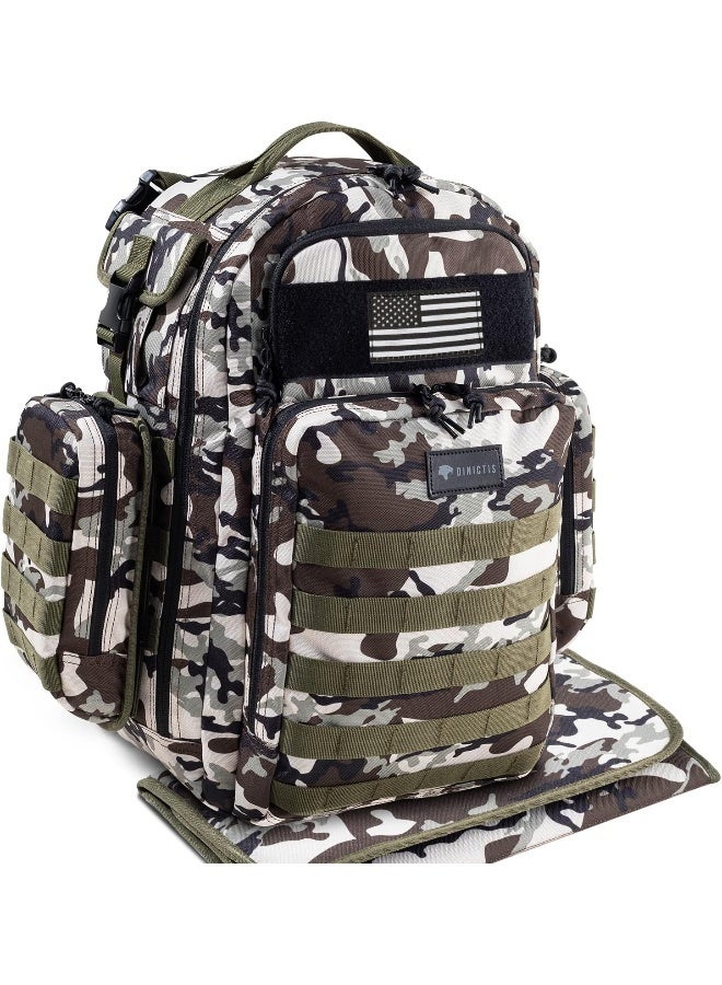 Dinictis Dad Diaper Bag, Mens Diaper Bag Backpack with Diaper Changing Mat - Image 1