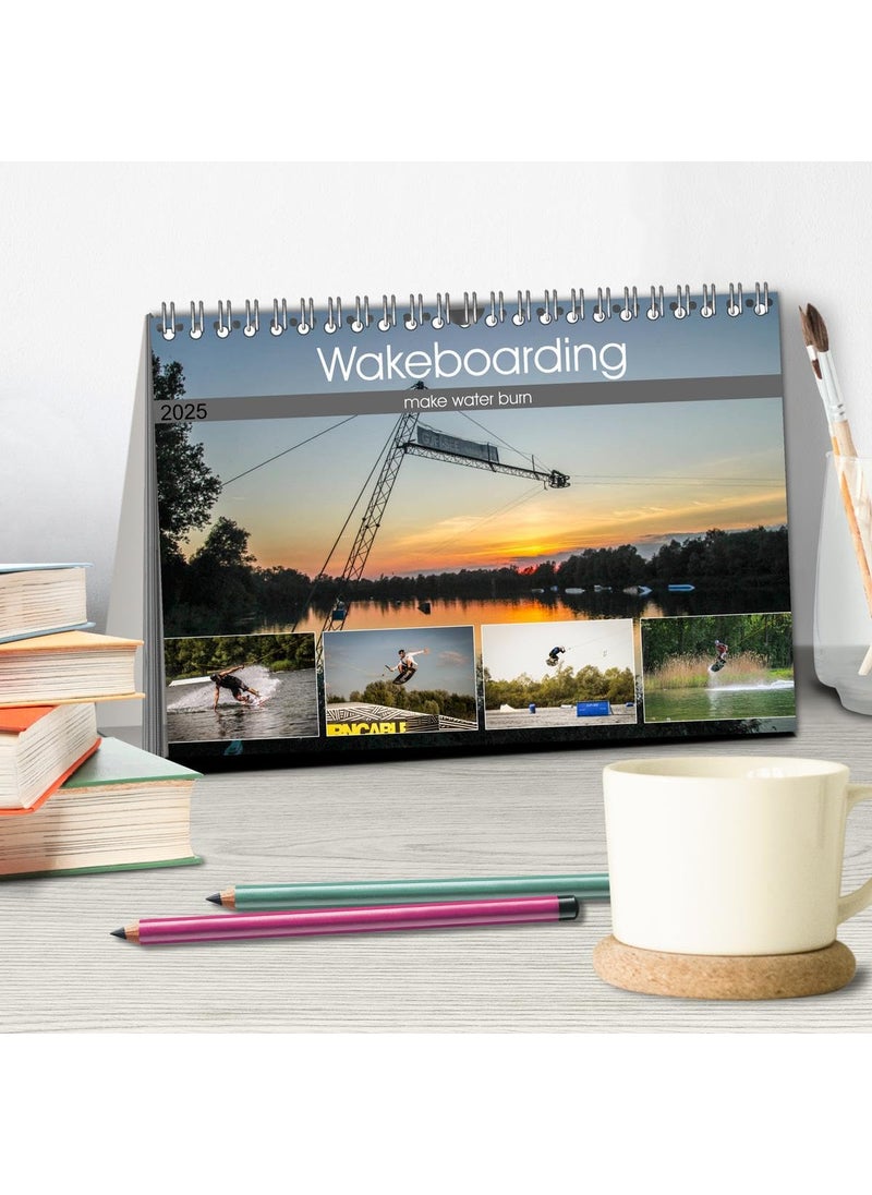 Wakeboarding - make water burn (Tischkalender 2025 DIN A5 quer), CALVENDO Monatskalender: Wakeboarding - make water burn  - Image 3
