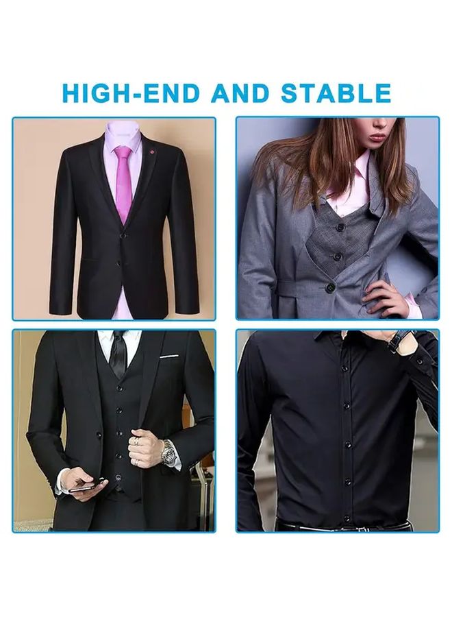 100pcs Heavy Duty Sewing Buttons 4 Hole Craft Buttons Smooth Edges 5 Sizes Sewing Knitting Quilting Jewelry Making - Image 5