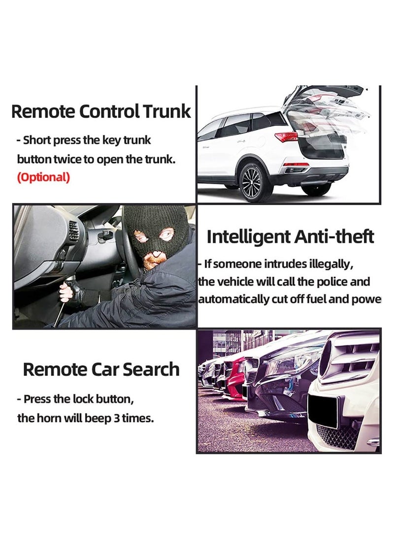 MR.SMART - 12V Car Passive Keyless Entry System PKE Engine Starter Push Button Vehicles Start/Stop Kit Safe Lock with 2 Smart Key - Image 1