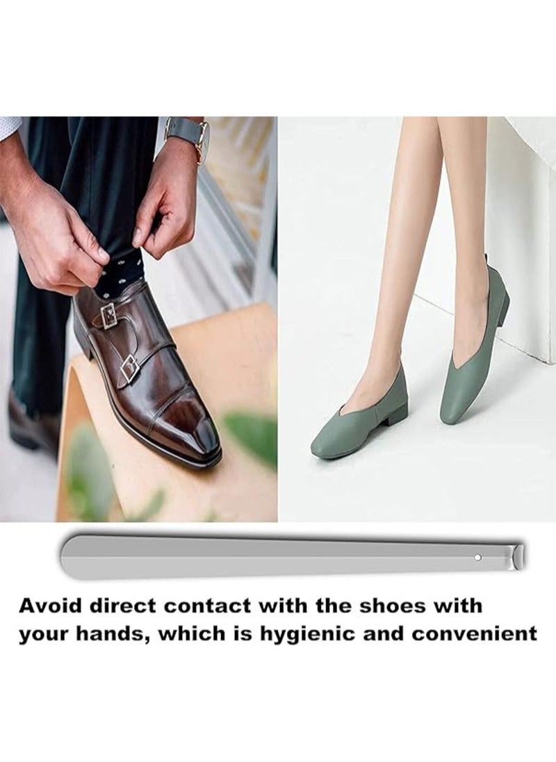 Apustim 2 Pieces Of Long Handle Shoe Horns，Suitable For The Elderly，Stainless Steel Boot Shoe Horns，Extra Long Shoe Horns，Suitable For Boys And Girls（42CM）  - Image 4
